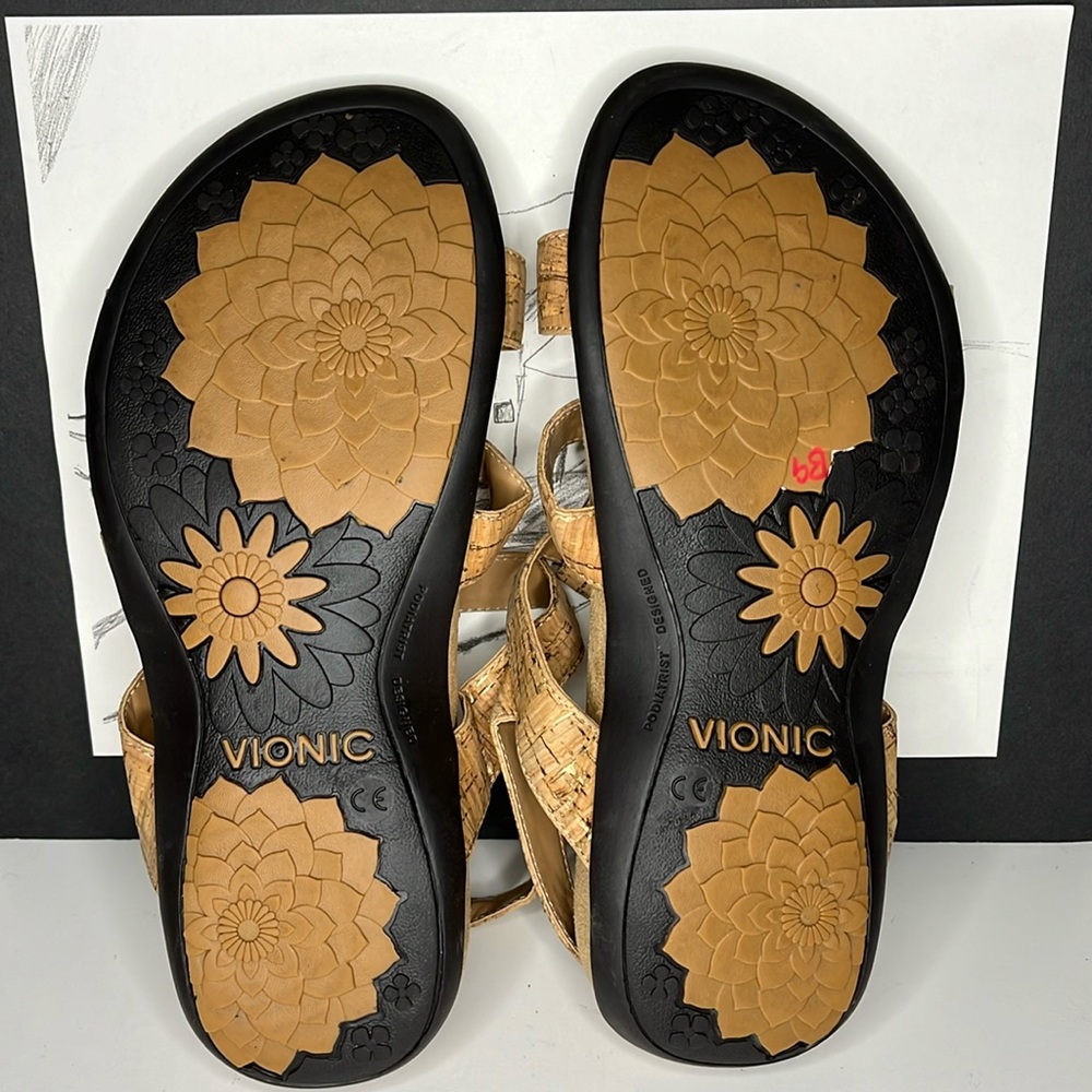 Vionic Women’s Shoes I Vionic Orthotic
Triple Strap Sandals - Amber Size US 8 - Picture 13 of 16